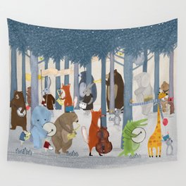 little nature parade Wall Tapestry