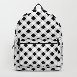 Classic Gingham Black and White - 15 Backpack
