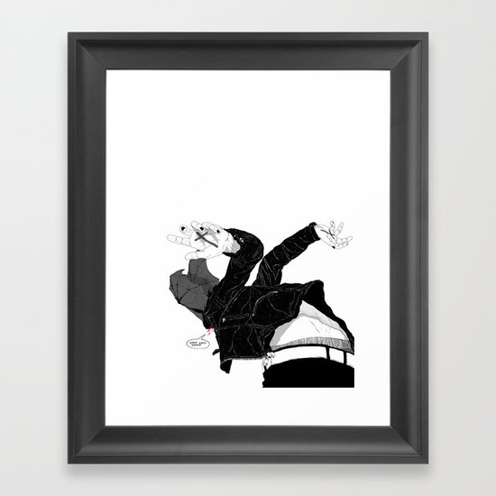 Cough it Up Framed Art Print