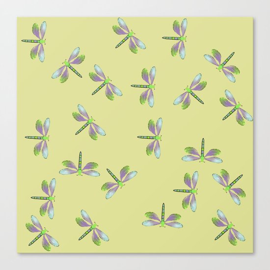 Dragonfly Frenzy Canvas Print