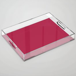 FRENCH WINE COLOR. Plain Dark Red Acrylic Tray