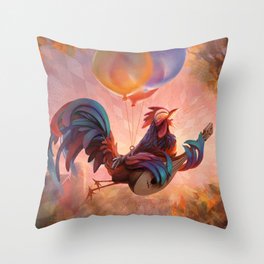 Morning Music - Early Bird And Night Owls Throw Pillow