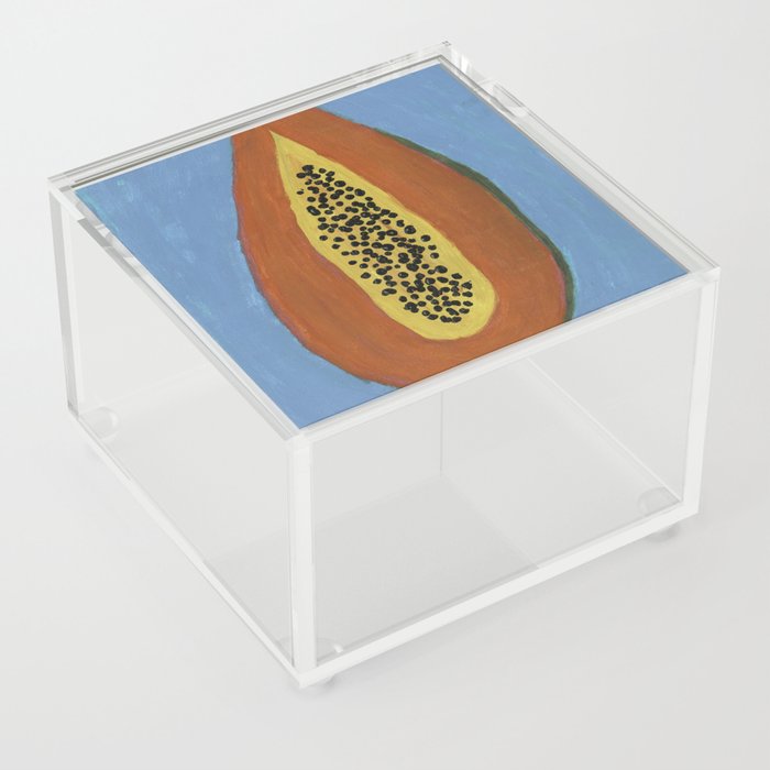 Papaya Poppin Acrylic Box