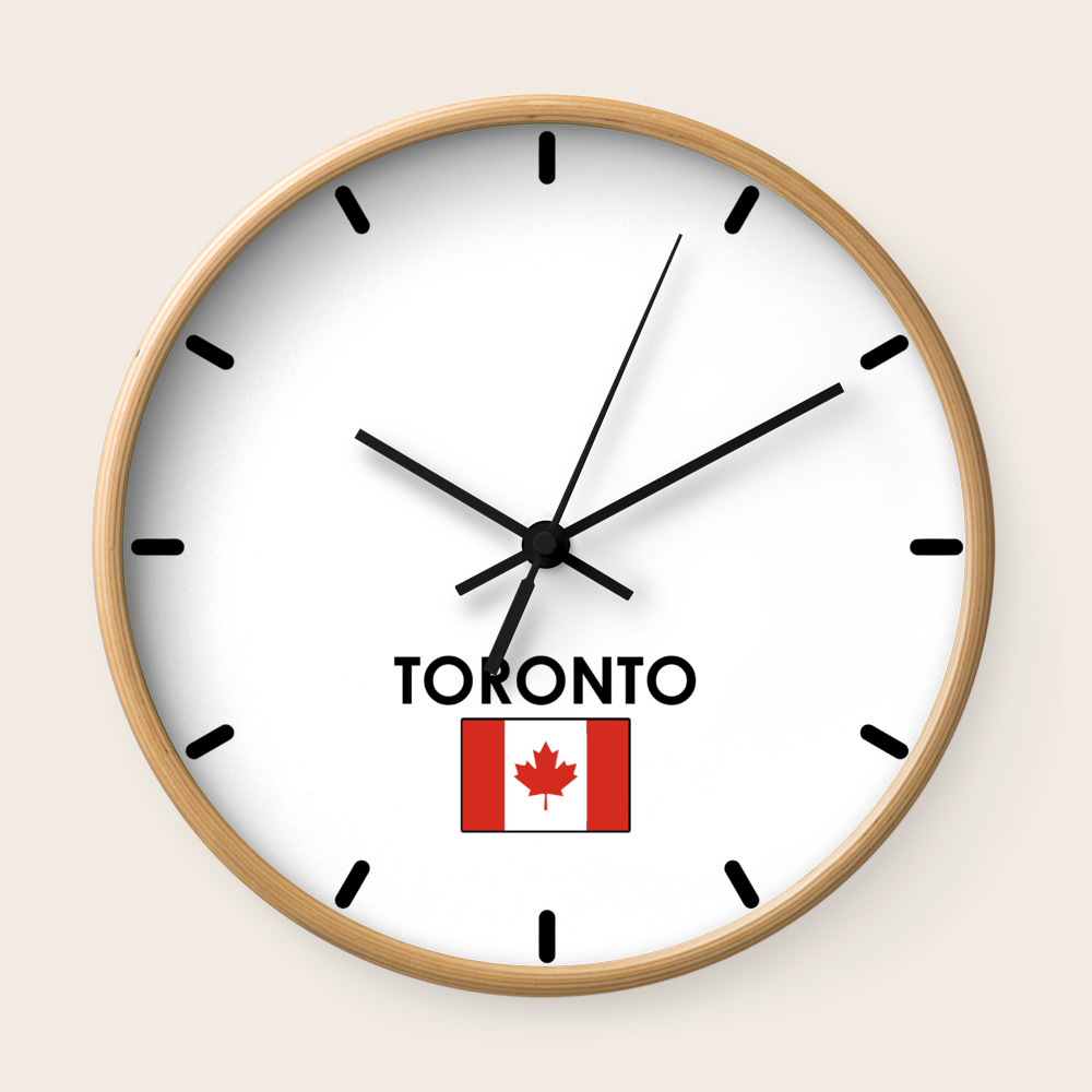 Toronto Time Zone Newsroom Wall Clock Wall Clock By Sonyalewis