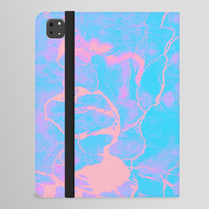Pink and Blue Marble iPad Folio Case