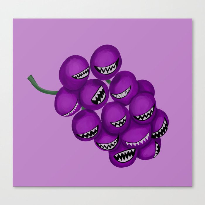 Monster Grapes Canvas Print