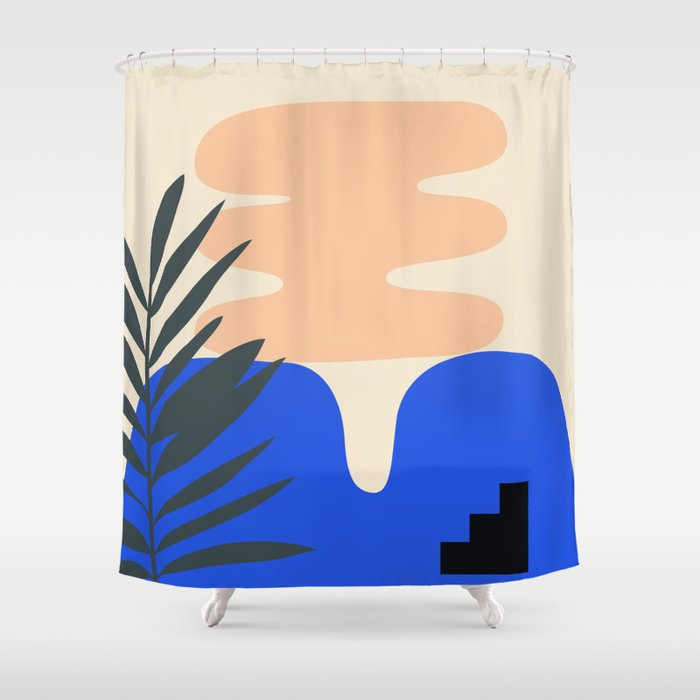 Shape study #14 - Stackable Collection Shower Curtain