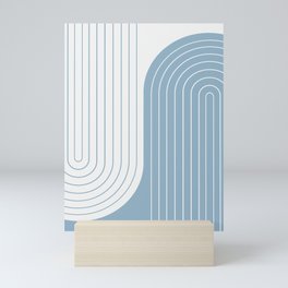 Two Tone Line Curvature LXXVIII Mini Art Print