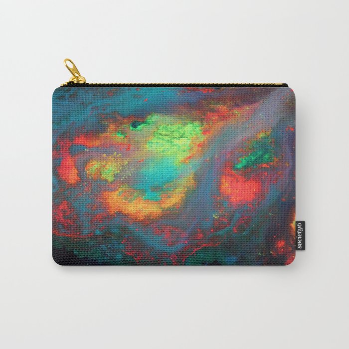 Titan Mixed Media Color On Canvas Abstract Painting Red Blue