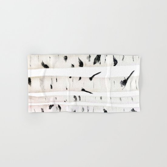 birch watercolor Hand & Bath Towel
