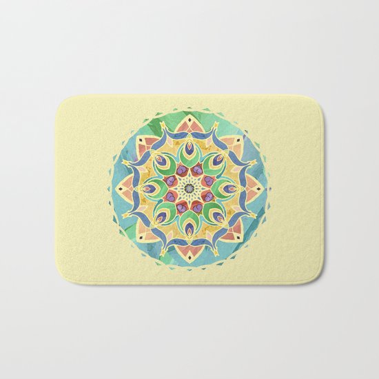 Sand and Silk Mandala 2 Bath Mat