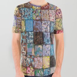 Tile Patchwork All Over Graphic Tee