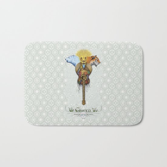 WE GOVERN WE // lionsandtigersandbears Bath Mat