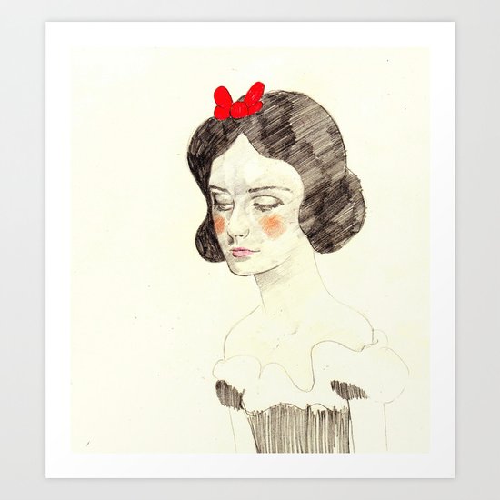 snow white Art Print