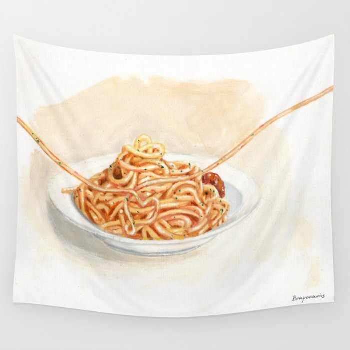 Spaghetti  Wandbehang