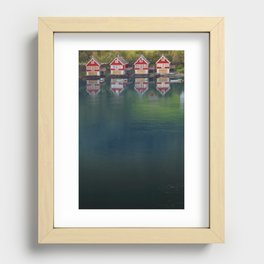 4 HOUSES Recessed Framed Print