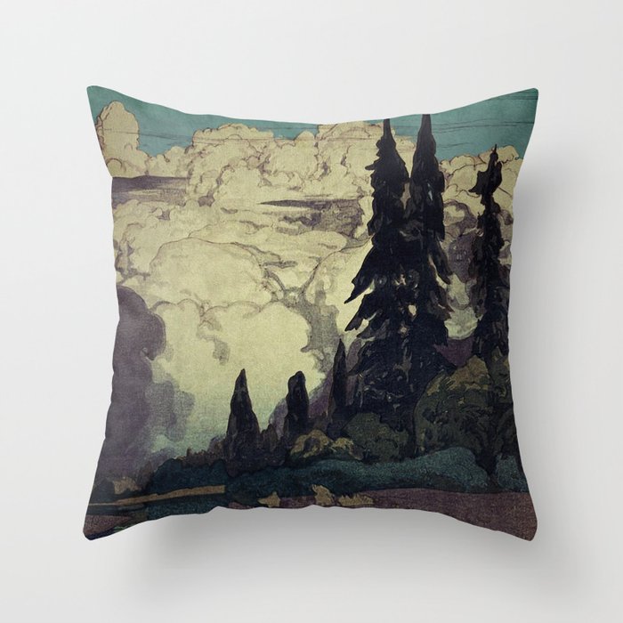 The Pending Storm at Hike Throw Pillow