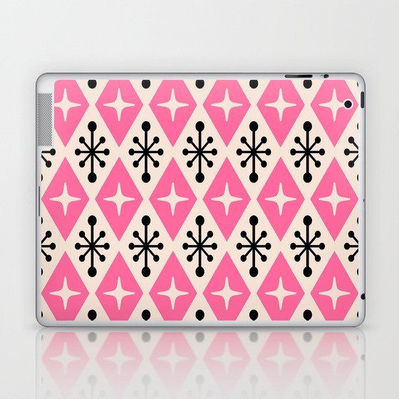 Mid Century Modern Atomic Triangle Pattern 111 Laptop & iPad Skin