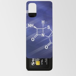 Penicillin, antibiotic drug, Structural chemical formula Android Card Case