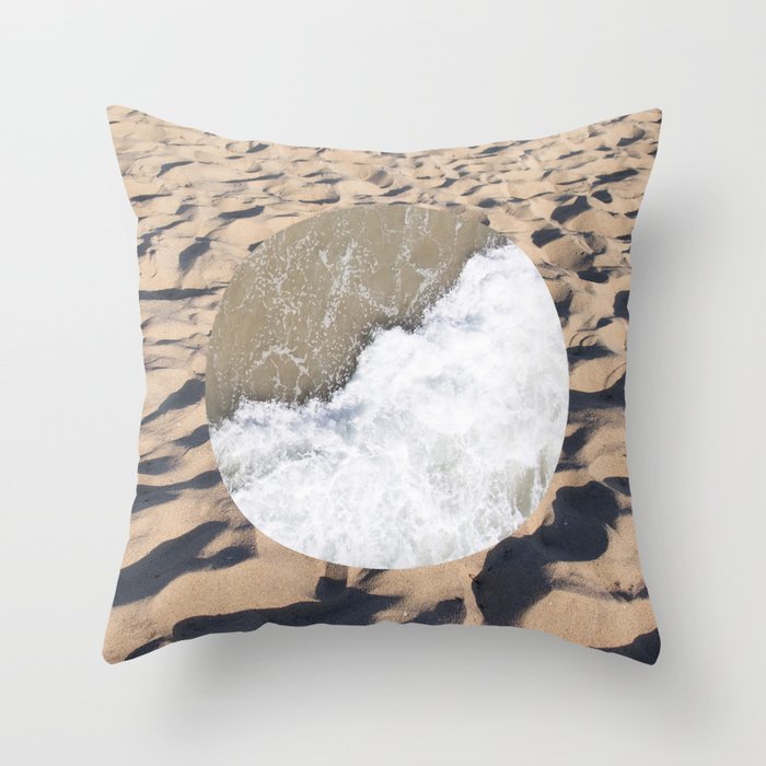 Sand & Water Throw Pillow