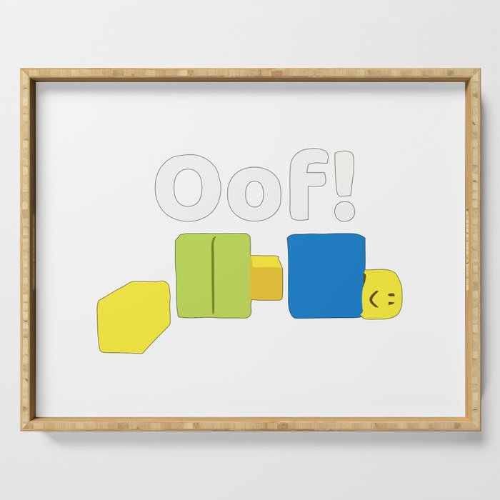 Roblox Oof Gaming Noob Serving Tray By Joperquot Society6 - roblox oof gaming noob serving tray