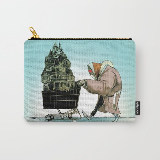Glue Network Print Series "Homelessness" Carry-All Pouch