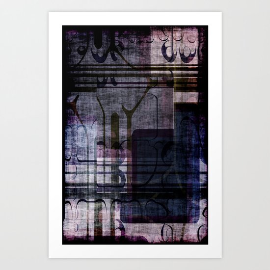 Grunge Pattern Art Print