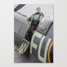 Spitfire cockpit Canvas Print