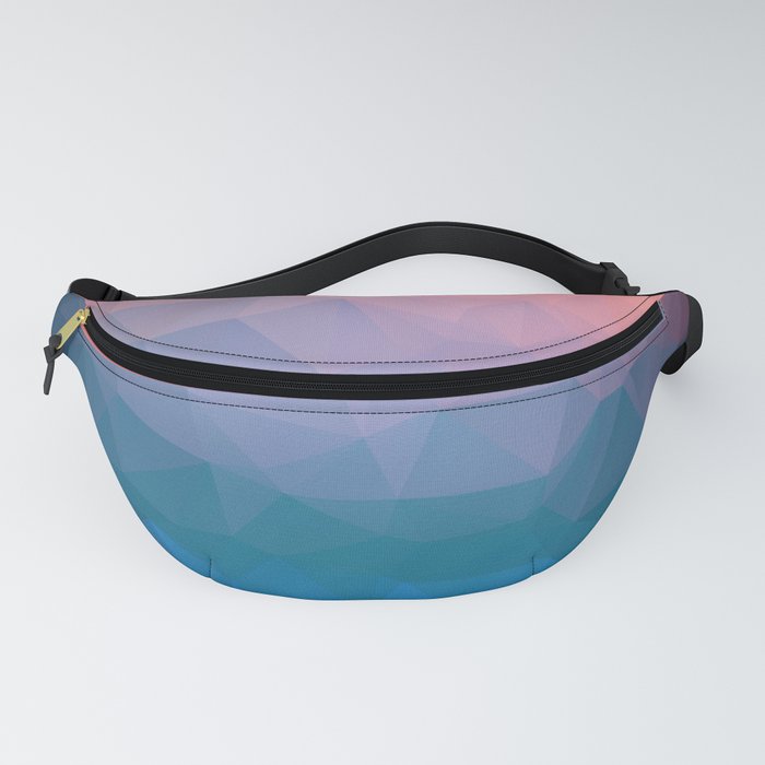Abstract Colorful Triangles Background Fanny Pack By Kars54