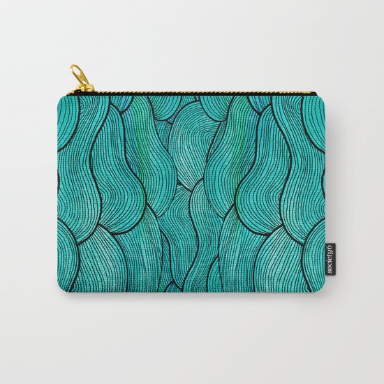 Sea Waves Carry-All Pouch