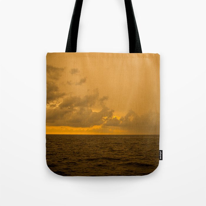 Orange Ocean Tote Bag