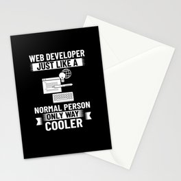 Web Development Engineer Developer Manager Stationery Card