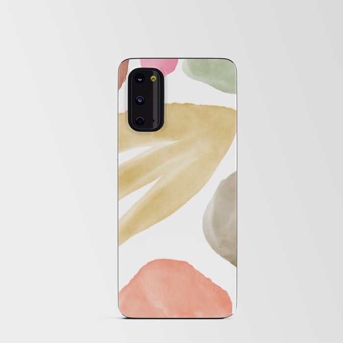 11 Abstract Shapes Watercolour 220802 Valourine Design Minimalist Android Card Case
