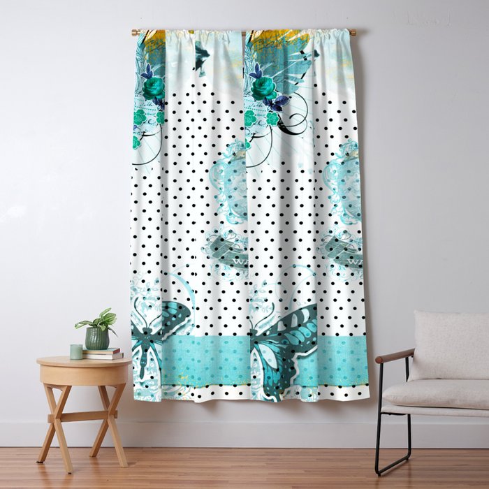 Minty Shabby Chic Blackout Curtain By Healinglove8 Society6