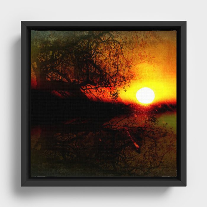 Crépuscule Framed Canvas