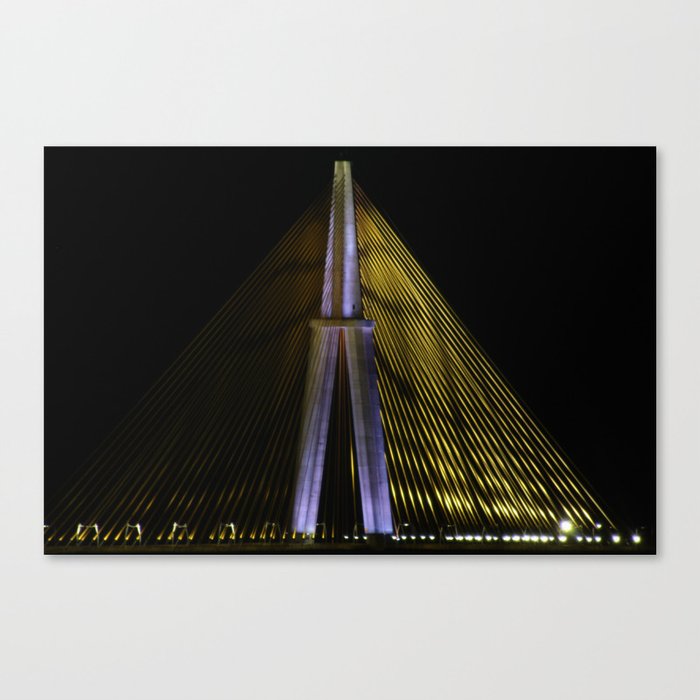 Amazon Bridge at Night Canvas Print