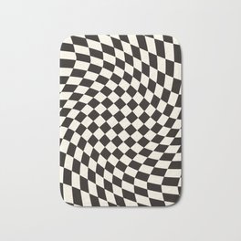 Black&White Checker Bath Mat