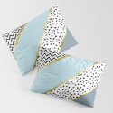 Happy Abstract | blue Pillow Sham