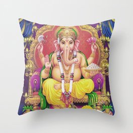 Ganesha Deluxe Throw Pillow