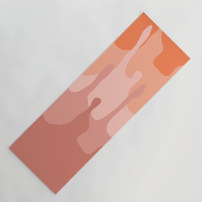 Pink and orange splatters Yoga Mat