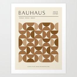 Exhibition poster-Bauhaus 4. Art Print