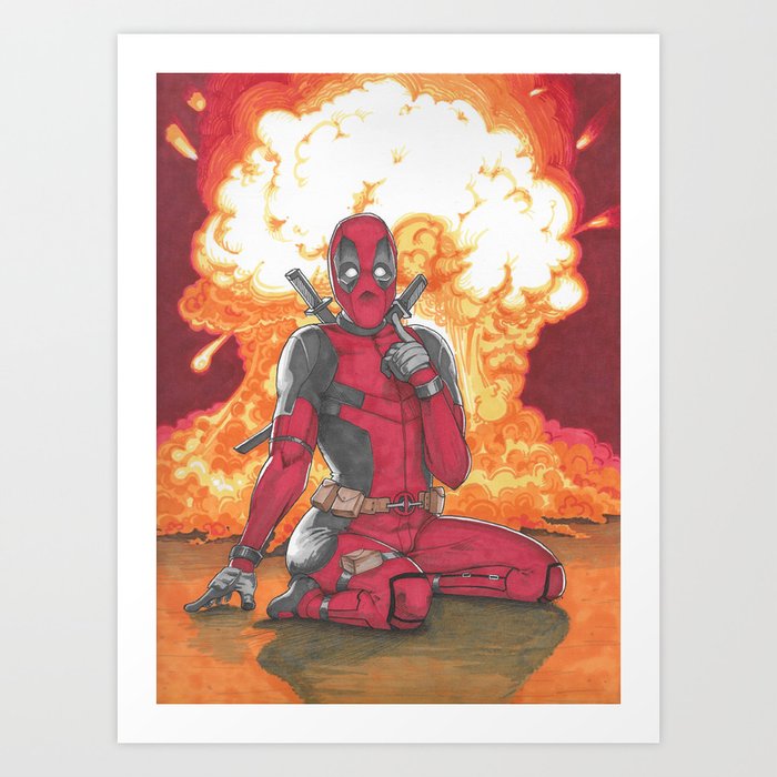 Kaboom Art Print