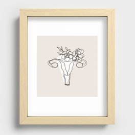 Uterus Recessed Framed Print