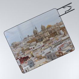 Spain Photography - Overview Over The City Of Cádiz Picnic Blanket