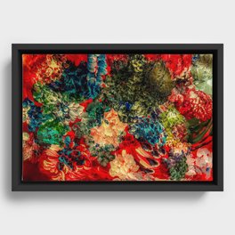Red Velvet Sea Framed Canvas