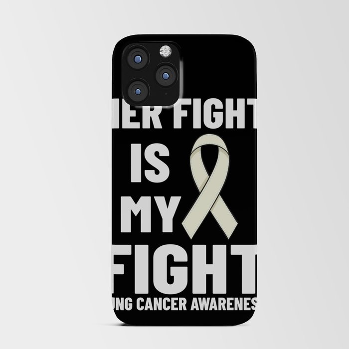 Lung Cancer Ribbon White Awareness Survivor iPhone Card Case