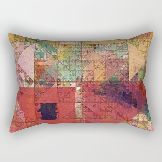 Aztec Vintage Pattern 09 Rectangular Pillow