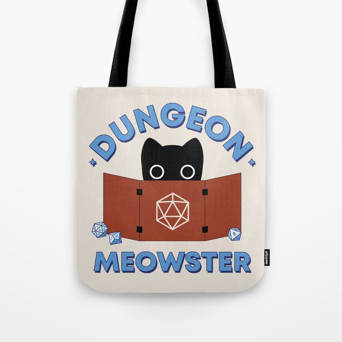 Dungeon Meowster Screen Tote Bag