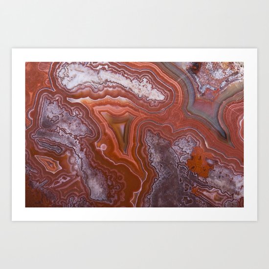 mexican lace agate Art Print
