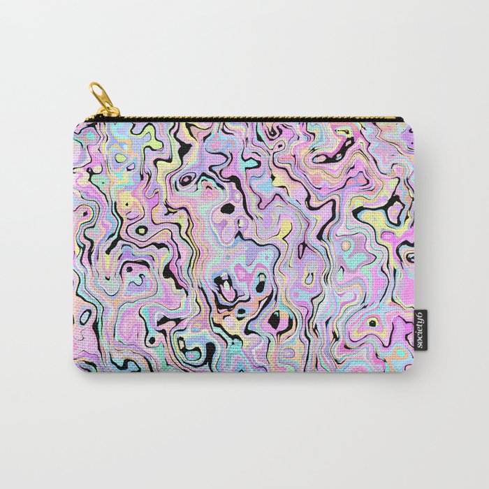 Marbled Pastel Carry-All Pouch